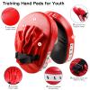 3-in-1 Boxing Equipment Punching Gloves Mitts Kick Pack Set for Kids Karate Mitts Pad for Beginners Arm Pad for Children Boxing Gloves for Muay Thai, Taekwondo, MMA Training, Gift for Kids Child view 4