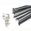 QQY Bicycle Spokes 36pcs Bike Spoke 14G J Bend Steel Bicycle Spokes with Nipples 76mm-305mm (258mm) view 4
