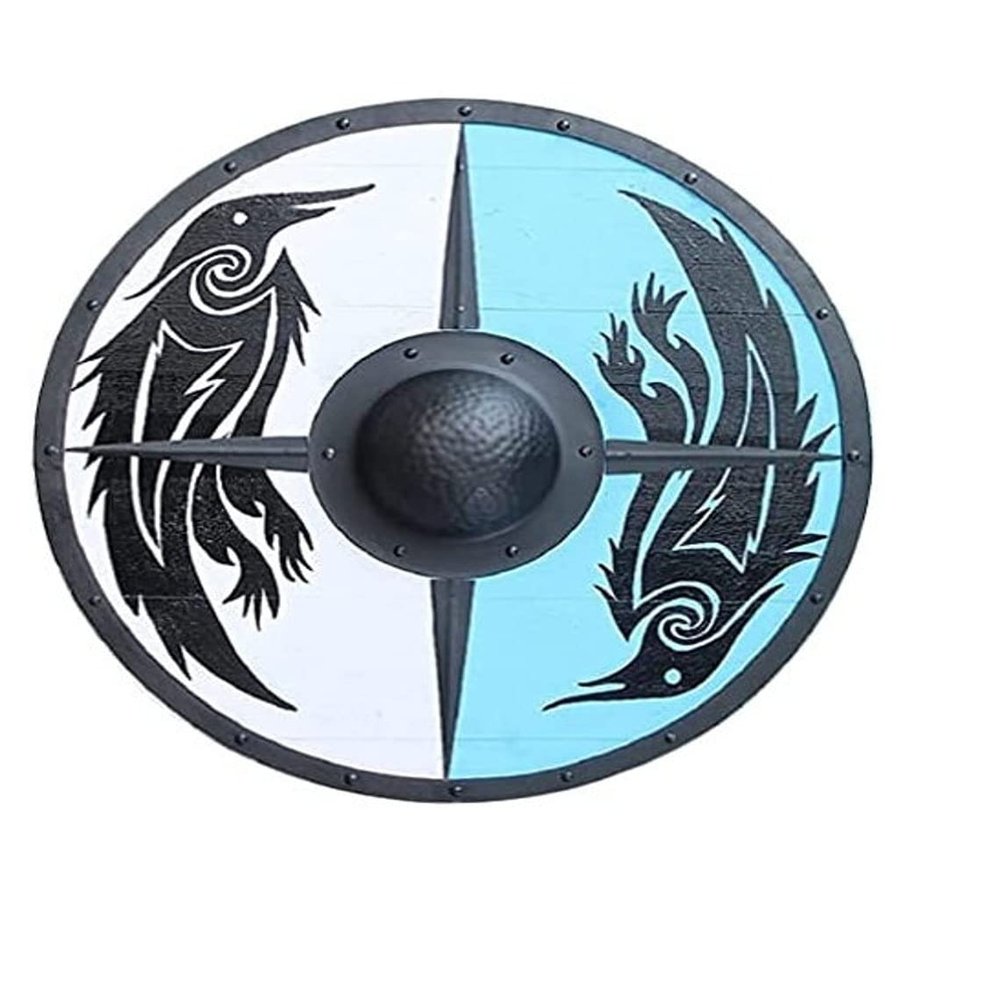 ARTIZANSTORE Medieval Viking Knights Battle Ready Round Shield, Viking Round Shield, Cosplay