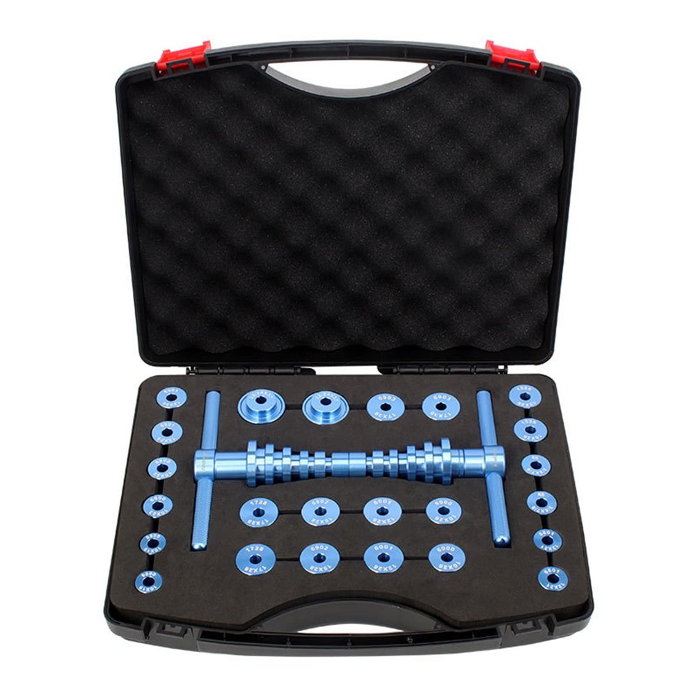 VLUOO Bike Hub Bearing Press Kit, Universal Bicycle Bearing Press Tool, Soft Tail Frame Drift Bearing Tool Kit for Bicycle Repair