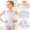Daydance Lined White Girls Ballet Leotards Tank Spandex Dance Attire for Kids view 2
