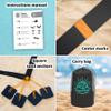 SandVoll Beach Volleyball Lines for Sand - Portable 2 inch Boundary Lines Set for Outdoor + Sand Anchors and Net Bag. Official Court Size Dimensions (26.3' x 52.6') view 2