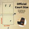 SandVoll Beach Volleyball Lines for Sand - Portable 2 inch Boundary Lines Set for Outdoor + Sand Anchors and Net Bag. Official Court Size Dimensions (26.3' x 52.6') view 4