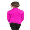 Girls Boys Turtle Polo Neck T-Shirt Kids Long Sleeve Plain Casual Basic Tee Top Neon Pink view 3