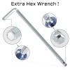 SPEEDWOX 6pcs Bicycle Stem Screw with Washers Set Titanium Alloy Bike Allen Hex Tapered Bolts Screw for MTB Road Bike Stem Parts,M5 x 20mm Black view 4