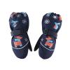 Kids Ski Mittens for Boys Girls Waterproof Snow Ski Mittens Long Cuff Winter Gloves for Toddlers 3-12 Years (Navy, 8-12 Years) view 2