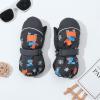 Kids Ski Mittens for Boys Girls Waterproof Snow Ski Mittens Long Cuff Winter Gloves for Toddlers 3-12 Years (Gray, 3-5 Years) view 4