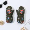Kids Ski Mittens for Boys Girls Waterproof Snow Ski Mittens Long Cuff Winter Gloves for Toddlers 3-12 Years (Green, 8-12 Years) view 4