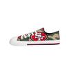 FOCO San Francisco 49ers NFL Womens Camo Low Top Canvas Shoes - 9 view 2