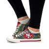 FOCO San Francisco 49ers NFL Womens Camo Low Top Canvas Shoes - 9 view 3