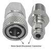 HMKUGO 1/8 NPT Female Connector and 8mm Male Plug Fill Nipple Quick-Disconnect Set, Stainless Steel Remote Line Male & Female Set for PCP Foster Paintball Airsoft Air Gun Tool view 3