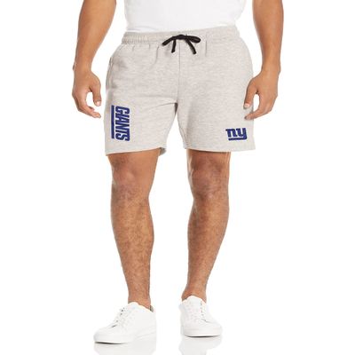 FOCO New York Giants NFL Gray Wordmark Fleece Shorts - M