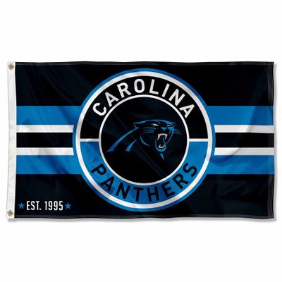 Carolina Panthers Patch Button Circle Logo Flag Large 3x5 Banner
