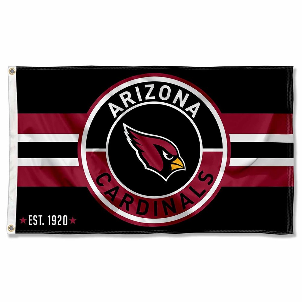 Arizona Cardinals Patch Button Circle Logo Flag Large 3x5 Banner