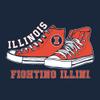 AS1196NL - Illinois Fighting Illini High Tops Premium Cotton T Shirt - X-Large - Midnight Navy view 2