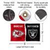 Chiefs and Raiders House Divided Flag Rivalry Banner view 2