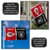 Chiefs and Raiders House Divided Flag Rivalry Banner view 3