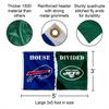 Bills and Jets House Divided Flag Rivalry Banner view 2