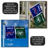 Bills and Jets House Divided Flag Rivalry Banner view 3