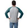 FOCO Philadelphia Eagles NFL Mens Gray Big Logo Raglan - L view 2
