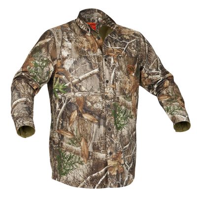 rcticShield Trek Shirt  Mens Lightweight Camo Long-Sleeve Hunting, Stretch Fit, Zippered Pocket  Available in Realtree Edge & Realtree Timber