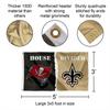 Buccaneers and Saints House Divided Flag Rivalry Banner view 2
