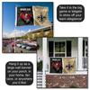 Buccaneers and Saints House Divided Flag Rivalry Banner view 4