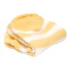 BambooMN Women's Small Fuzzy Soft Aloe Infused Nylon Spa Socks, Yellow Stripes, 3 Pairs view 2