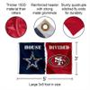 Cowboys and 49ers House Divided Flag Rivalry Banner view 2