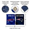 Buffalo Bills and New England Patriots House Divided Flag Rivalry Banner view 2