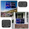 Buffalo Bills and New England Patriots House Divided Flag Rivalry Banner view 4
