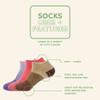 BambooMN Women's Small Fuzzy Soft Aloe Infused Nylon Spa Socks, Yellow Dots, 3 Pairs view 4