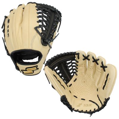 SSK Z5 Craftsman Infield Baseball Glove  11.25 - 11.5 - 11.75 - 12  Right & Left Hand Throw (Camel/Black - Modified Trapeze, 11.75" - Right Hand Throw)