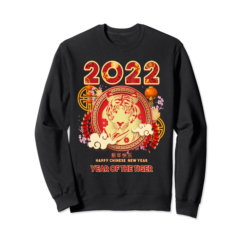 Happy Chinese New Year Clothing Gifts Year of Tiger 2022 Kid Sweatshirt