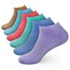 BambooMN Women's X-Large Fuzzy Soft Aloe Infused Nylon Spa Socks, Assortment H, 6 Pairs view 1