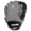 SSK Z5 Craftsman Infield Baseball Glove  11.25 - 11.5 - 11.75 - 12  Right & Left Hand Throw (Grey/Black - Modified Trapeze, 12" - Right Hand Throw) view 2