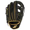 SSK ZSLOW Slowpitch Softball Glove  12.5 - 13 - 13.5 - 14  Right & Hand Left Hand Throw (Black/Gold, 12.5" - Left Hand Throw) view 2