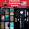 Beerpongtoss American Cornhole Board Wraps , 10+ Designs Cornhole Decals and Wraps for Boards (Set of 2), Cornhole Skins for Boards view 4
