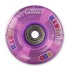 Crazy Skates Light Up Roller Skate Wheels | Set of 2 Wheels | Bright LEDs That Light up and are Powered by Movement - Purple Glitter (Size: 62mm) view 1
