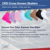 CRS Cross Skating Boot Covers Lycra Ice Skate Covers. Performance Ready Protection for Figure Skates, Ice Skating, Roller Skates. (Program Pink, Youth) view 3