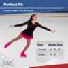 CRS Cross Skating Boot Covers Lycra Ice Skate Covers. Performance Ready Protection for Figure Skates, Ice Skating, Roller Skates. (Program Pink, Youth) view 4