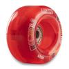 Light Up Roller Skate Wheels | Set of 2 Wheels | Bright LEDs that light up and are powered by movement - Red (Size: 62mm) view 3