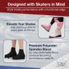 CRS Cross Skating Boot Covers Lycra Ice Skate Covers. Performance Ready Protection for Figure Skates, Ice Skating, Roller Skates. (Program Pink, Adult) view 2