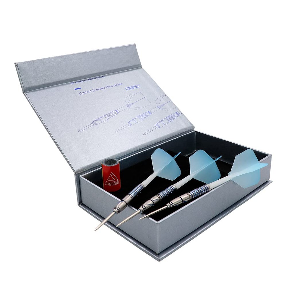 CUESOUL Blue GEM Stone 22g Steel Tip 90% Tungsten Darts