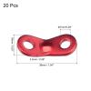 MECCANIXITY Aluminum Rope Tensioner, 5.5mm Dia. 2 Hole Tent Cord Adjuster for Outdoor Camping Hiking Travel, Red Pack of 20 view 2