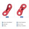 MECCANIXITY Aluminum Rope Tensioner, 5.5mm Dia. 2 Hole Tent Cord Adjuster for Outdoor Camping Hiking Travel, Red Pack of 20 view 3