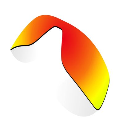 Littlebird4 Premium 1.5mm Polarized Replacement Lenses for Oakley Ridgeline OO9419 Sunglasses - MultiOptions (Fire Red Mirrored)