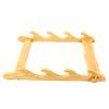 TFCFL 4 Tier Wall Mount Bamboo Sword Stand, Medieval Sword Wall Mount Samurai Sword Display Stand Katana Sword Holder Gladiator Sword Wall Display Crusader Sword Stand Knife Stand, 13.8x20.08 Inch view 4