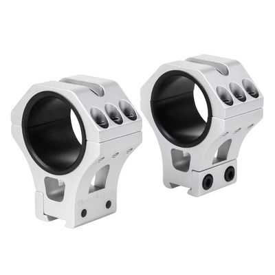 WestHunter Optics Precision 11 mm Dovetail Scope Rings, 1 Inch 30 mm 34 mm Tactical Scope Mount | Silver