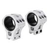 WestHunter Optics Precision 11 mm Dovetail Scope Rings, 1 Inch 30 mm 34 mm Tactical Scope Mount | Silver view 1